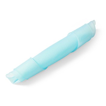 Babyono, silikonowy śliniak ultracienki, niebieski, 1 szt.
