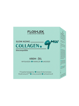 Flos-Lek Collagen.9MW, krem-żel, wygładza nawilża łagodzi, 50 ml