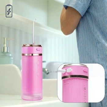 Zent Stream+, bezprzewodowy irygator do zębów, różowy, 1 szt.