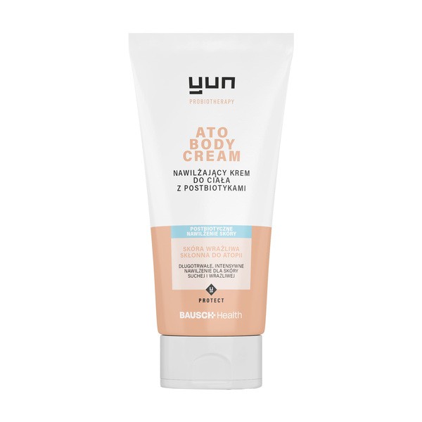 Yun Yun ATO Body Cream, nawilżający krem do ciała z postbiotykami, 200 ml