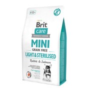 Brit Care Mini Grain-Free Light & Sterilised, karma sucha dla dorosłych psów ras miniaturowych po sterylizacji, królik i łosoś, 2 kg https://azcdn.doz.pl/image/d/product/d38469e9-scale-180x180.png