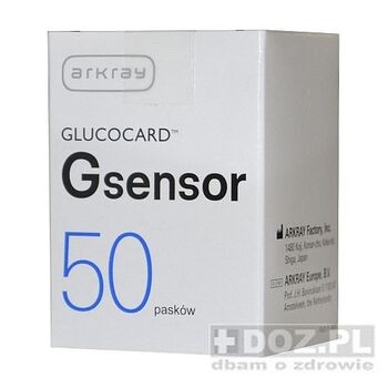 Test paskowy Glucocard G Sensor, 50 pasków