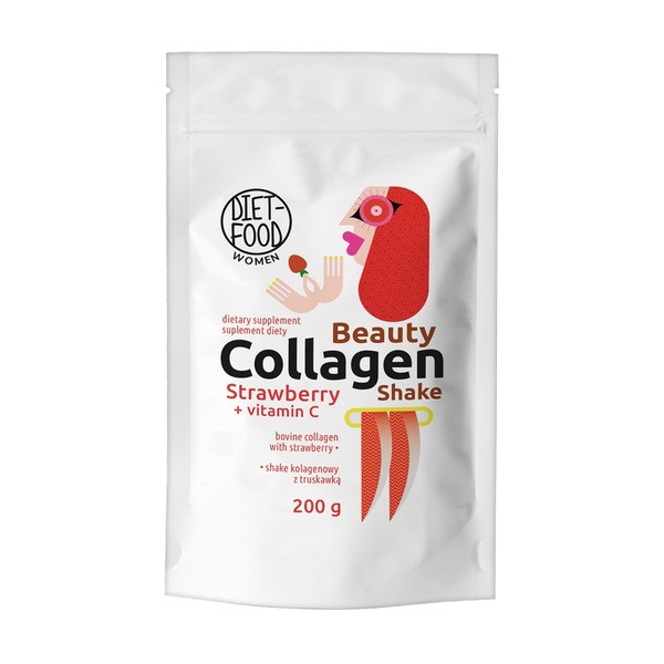 Kolagen wołowy 1500mg + Witamina C 1000mg proszek 200g [Diet-Food] - Diet-Food