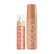 Zestaw Cocosolis, Aura, spray rozświetlający z peptydami do twarzy, ciała i włosów, 100 ml + Solis Self-tanning Foam, pianka samoopalająca do ciała, Medium, 200 ml https://azcdn.doz.pl/image/d/product/9bca416a-scale-180x180.png