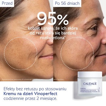 Caudalie Vinoperfect, krem na przebarwienia z niacynamidem, 50 ml