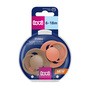 Canpol Lovi Prime, dynamiczny smoczek uspokajający silikonowy, 6-18 m Granola/Orange, 2 szt.