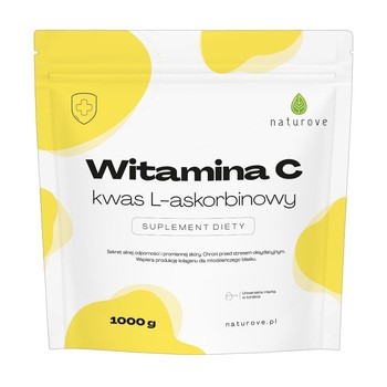 Naturove Witamina C (kwas l-askorbinowy), proszek, 1000 g