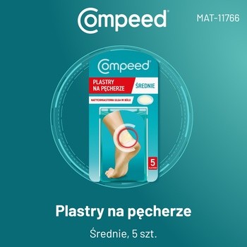 Compeed, plastry na pęcherze, średnie, 5 szt.