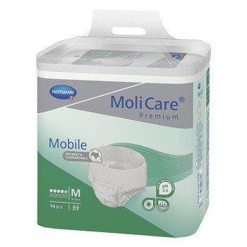 Molicare Mobile Premium 5K, pieluchomajtki rozmiar M, 14 szt.