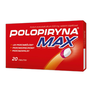 Polopiryna Max, 500 mg, tabletki dojelitowe, 20 szt.