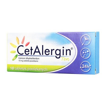 CetAlergin Ten, 10 mg, tabletki powlekane, 10 szt.