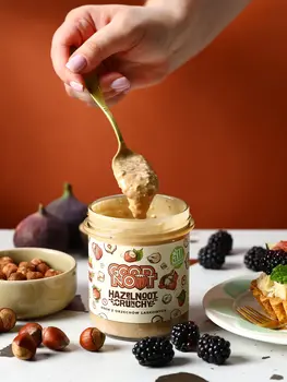 Good Noot Hazelnoot Crunchy, krem z orzechów laskowych z kawałkami orzechów, 300 g