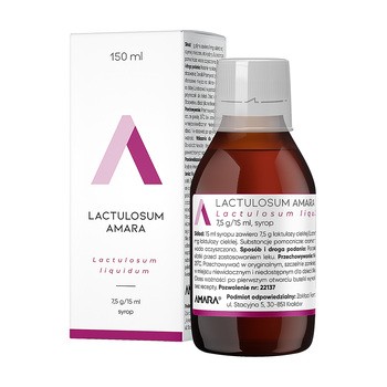 Lactulosum Amara, (7,5 g/15 ml), syrop, 150 ml