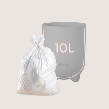 Lionelo Purebin Grey, kosz na pieluchy, 1 szt.