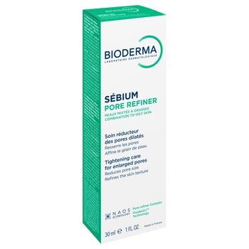 Bioderma Sebium Pore Refiner, krem do skóry tłustej i mieszanej zwężający rozszerzone pory, 30 ml