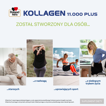 Doppelherz system Kollagen 11.000 PLUS, płyn, ampułki, 30 szt. x 25 ml