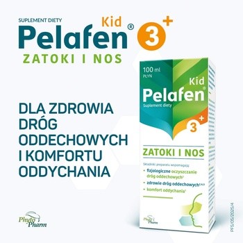 Pelafen Kid 3+ Zatoki i Nos, płyn, 100 ml