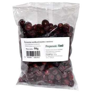 Żurawina wielkoowocowa, suszona, 50 g (Viands)