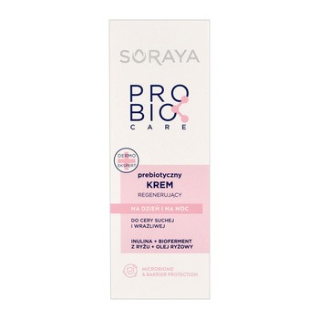 Soraya Probio Care, prebiotyczny krem regenerujący do cery suchej i wrażliwej, 50 ml