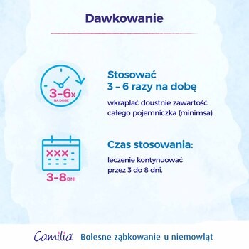 Camilia na ząbkowanie, roztwór doustny, 30 minimsów