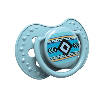 Canpol Lovi, smoczek uspokajający silikonowy, dynamiczny, Indian Summer Boy, 18 m+, 2 szt.