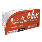 Ibuprofen MAX Aurovitas, 400 mg, kapsułki miękkie, 10 szt.
