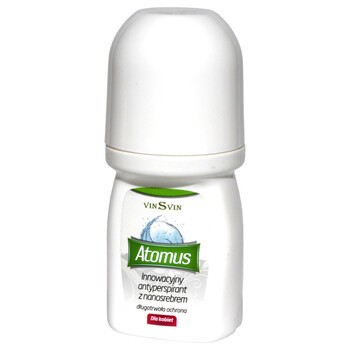 Atomus, antyperspirant z nanosrebrem dla kobiet, roll-on, 50 ml