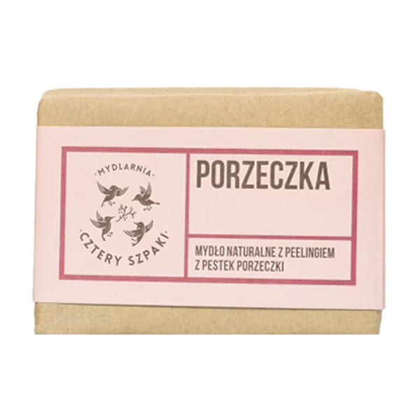 Naturalne mydło w kostce Porzeczka 110g [Cztery Szpaki] - Cztery Szpaki