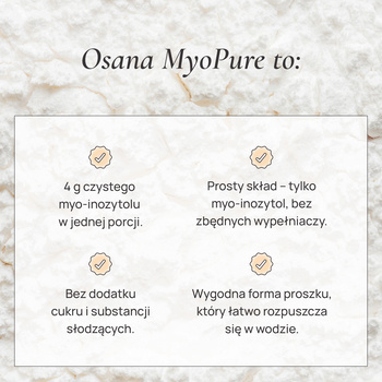 Osana MyoPure Myo-Inositol, proszek, 120 g