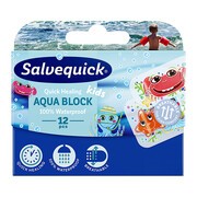 alt Salvequick Aqua Block Kids, plastry, 12 szt.