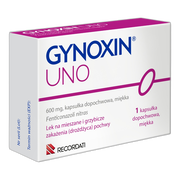 Gynoxin Uno, 600 mg, kapsułki dopochwowe, miękkie, 1 szt.