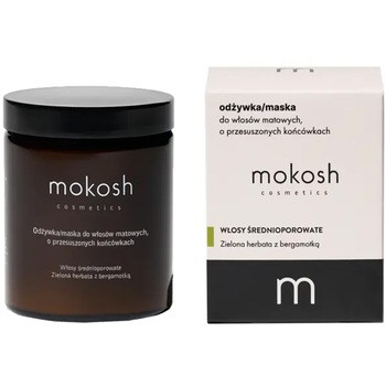Zestaw Mokosh Zielona Herbata Z Bergamotką do włosów matowych, o przesuszonych końcówkach, szampon, 200 ml + odżywka/maska, 180 ml