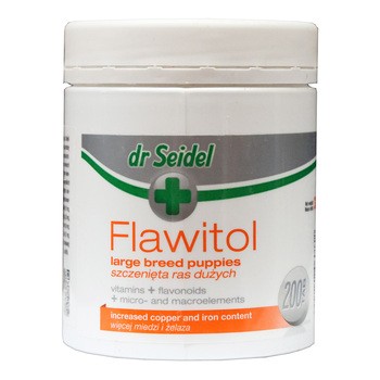 Dr Seidel Flawitol dla szczeniąt ras dużych, tabletki, 200 szt.