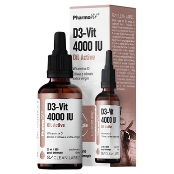 Pharmovit D3-Vit 4000 IU Oil Active, krople, 30 ml