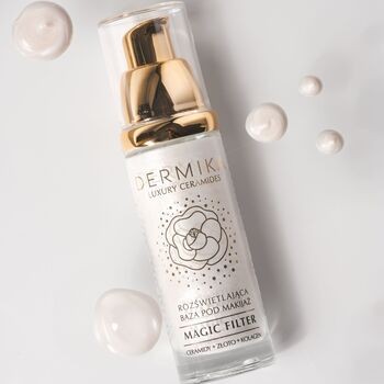 Dermika Luxury Ceramides, rozświetlająca baza pod makijaż, 30 ml
