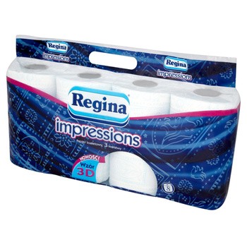 Papier toaletowy, Regina Impression, rolka, 8 szt