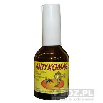 Antykomar Spray, aerozol z olejkiem lawendy, 40 ml (40g)