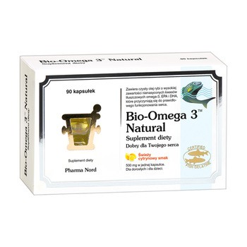 Bio-Omega 3 Natural, 500 mg, kapsułki, 90 szt.
