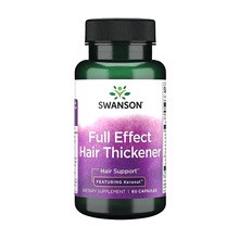 Swanson, Full Effect Hair Thickener Featuring Keranat, kapsułki, 60 szt.