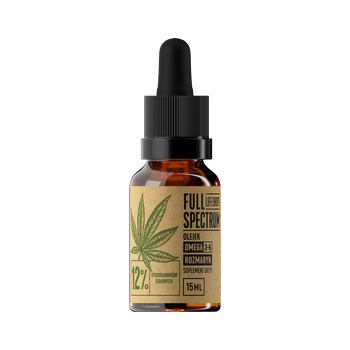 Full Spectrum Life Drops 12% CBD, olejek konopny, 15 ml