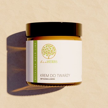 BeeHerbs, krem,do twarzy, betulina & miód, 60 ml