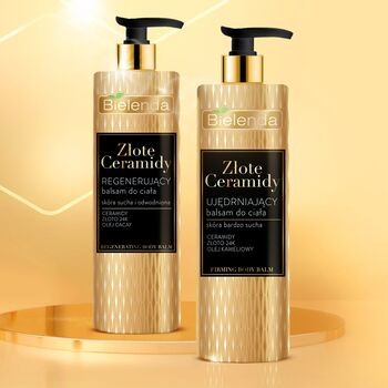 Bielenda Złote Ceramidy, ujędrniający balsam do ciała, 400 ml