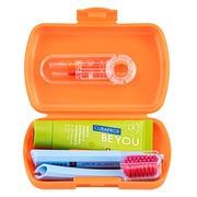 Curaprox Travel Set, zestaw podróżny, pomarańczowy, 1 szt.
