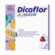 Dicoflor Junior, saszetki z proszkiem, smak owoce leśne, 20 szt.