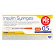 PiC Insulin Syringes, strzykawki insulinowe, jednorazowe, 0,5 ml 29G x 12 mm, 100 szt.