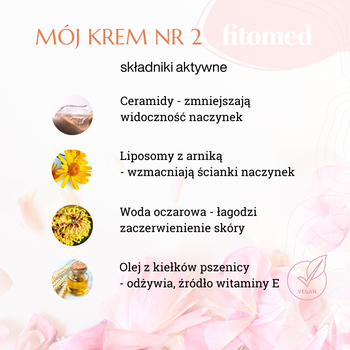 Fitomed Mój krem Nr 2, krem do cery naczynkowej, 55 g