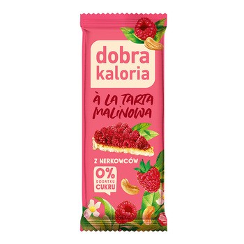 Dobra Kaloria, baton z nerkowców a la tarta malinowa, 35 g
