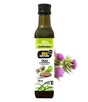 Big Nature Olej z ostropestu tłoczony na zimno, 250 ml