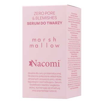 Nacomi Marshmallow, Zero pore & blemishes, serum do twarzy, 30 ml