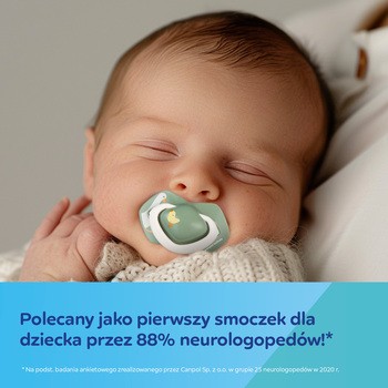 Canpol Babies, smoczek silikonowy Light touch 18 m+ symetryczny Goose, 2 szt.